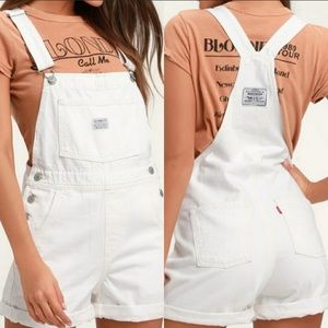 Levi’s Strauss white denim overall